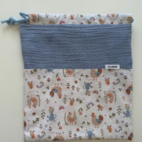 bolsa merienda bebé niño artesanal